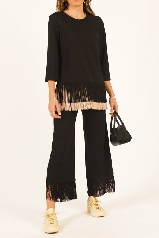 Fringed trousers